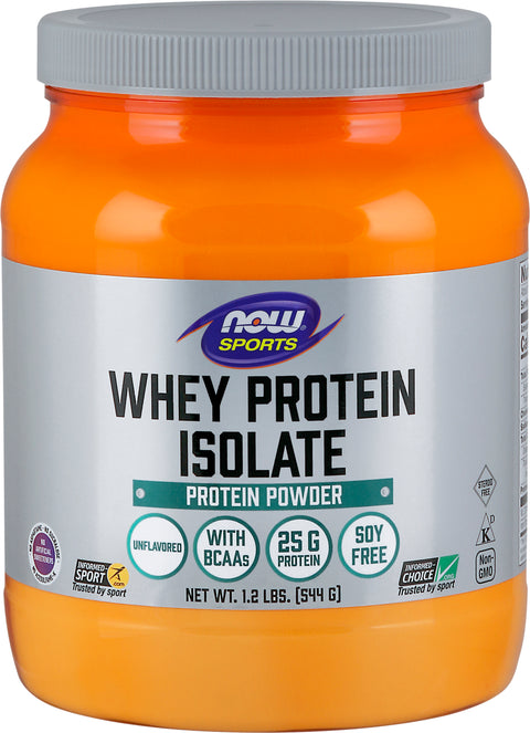 Now Whey Protein Isolate Unflavoured 544 g