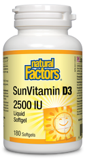 Natural Factors SunVitamin D3 2500IU Softgel - 2