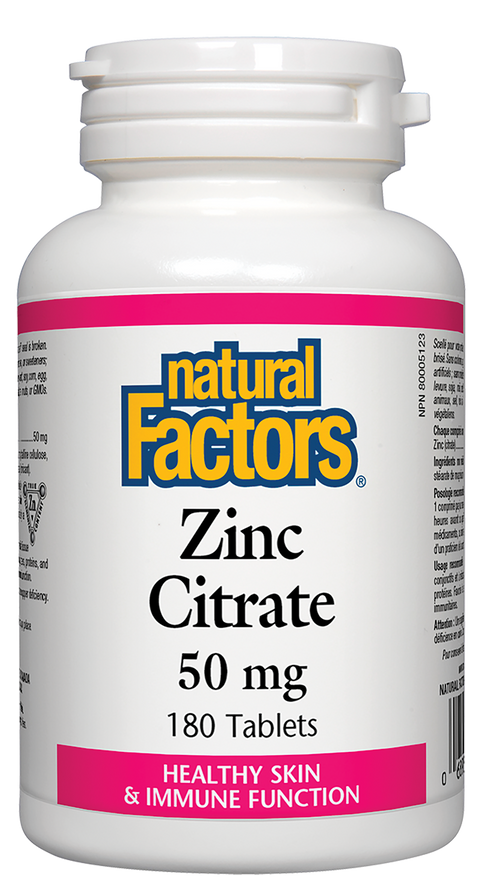 Natural Factors Zinc Citrate 50 mg - 0