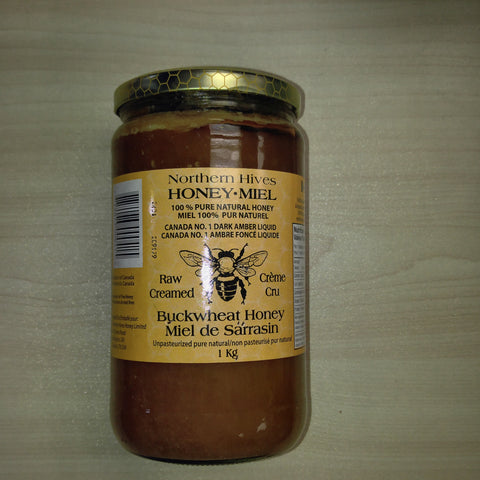 Northern Hives Raw Creamed Buckwheat Honey 1 Kg