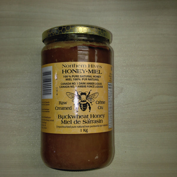 Northern Hives Raw Creamed Buckwheat Honey 1 Kg - 1