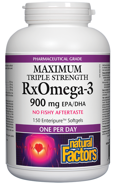 Natural Factors RxOmega-3 900 mg 150 Softgel
