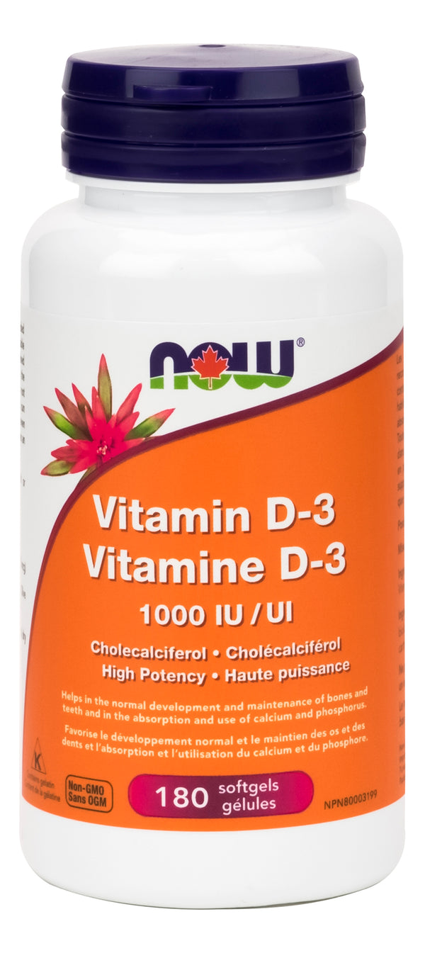 Now Vitamin D-3 1000IU Softgels - 2