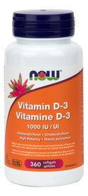 Now Vitamin D-3 1000IU Softgels - 3