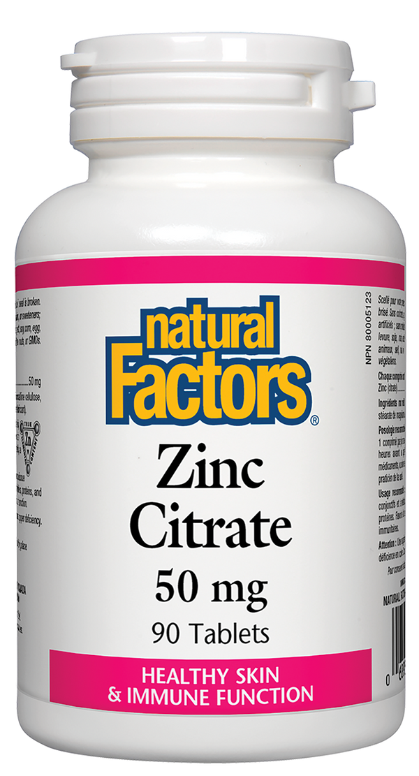 Natural Factors Zinc Citrate 50 mg - 1