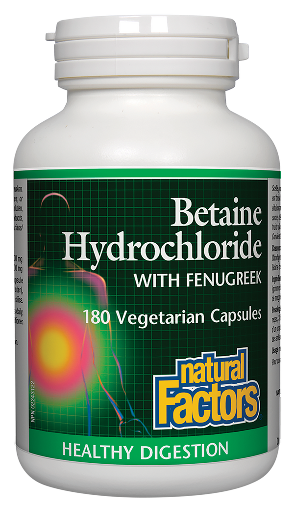 Natural Factors Betaine Hydrochloride Vegetarian Capsules - 2
