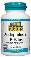 Natural Factors Acidophilus & Bifidus 5 Billion - 1
