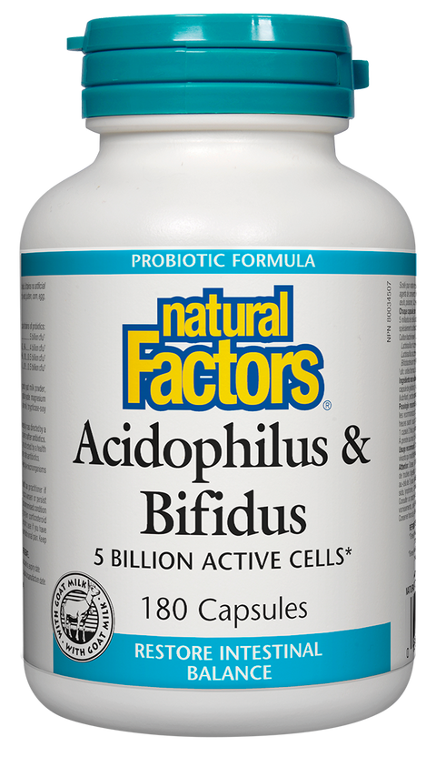 Natural Factors Acidophilus & Bifidus 5 Billion - 0