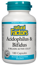 Natural Factors Acidophilus & Bifidus 5 Billion - 2