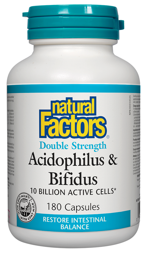 Natural Factors Acidophilus & Bifidus 10 Billion - 0
