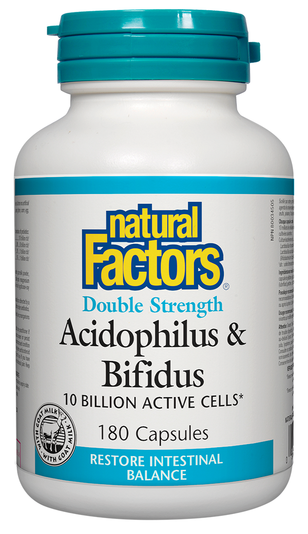 Natural Factors Acidophilus & Bifidus 10 Billion - 2