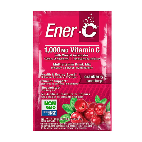 Ener-C Multivitamin Drink Mix Cranberry Box 30 Packets - 3