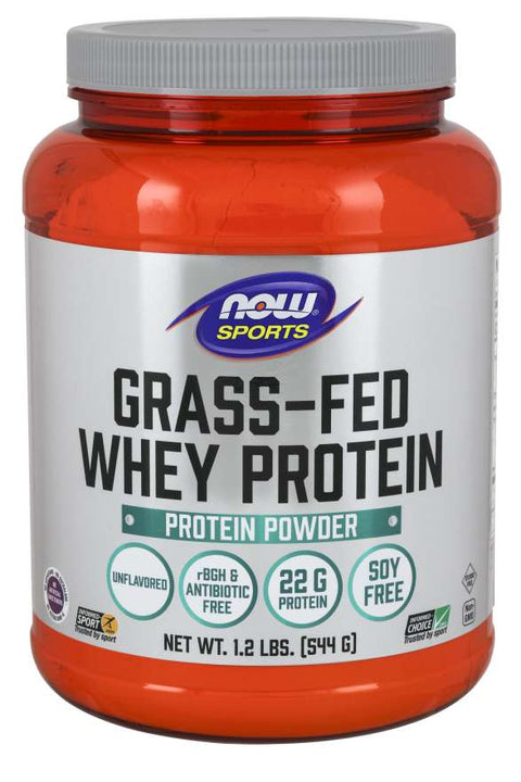 Now Grass-Fed Whey Protein Unflavoured 544 g