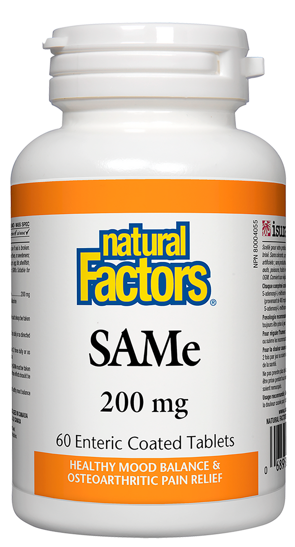 Natural Factors SAMe 200 mg Enteric Tablet - 2