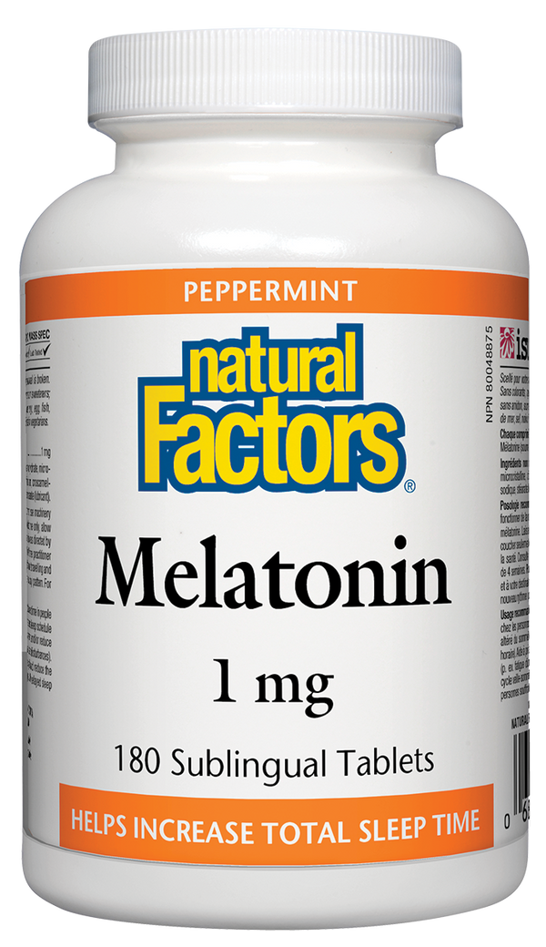 Natural Factors Melatonin 1mg Peppermint Sublingual - 2