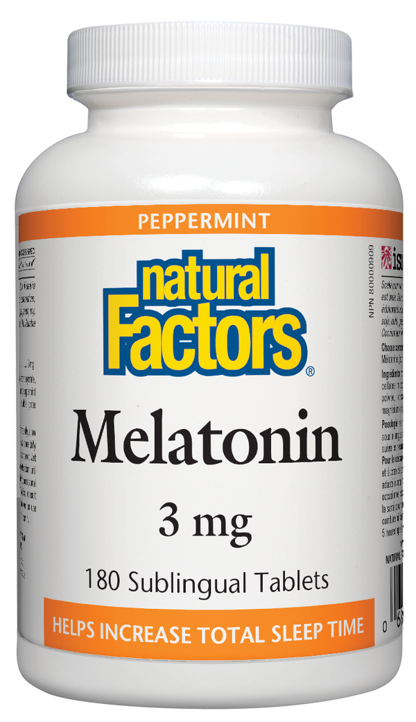 Natural Factors Melatonin 3mg Peppermint Sublingual - 2