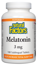 Natural Factors Melatonin 3mg Peppermint Sublingual - 2