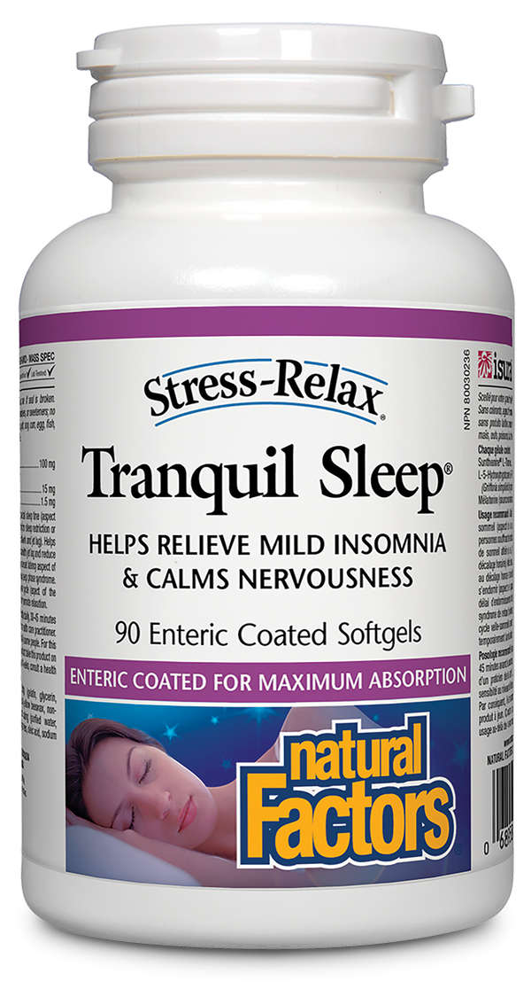 Natural Factors Tranquil Sleep 90 Enteric Coated Softgels - 1