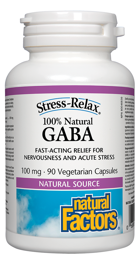 Natural Factors GABA 100 mg 90 Vegetarian Capsules