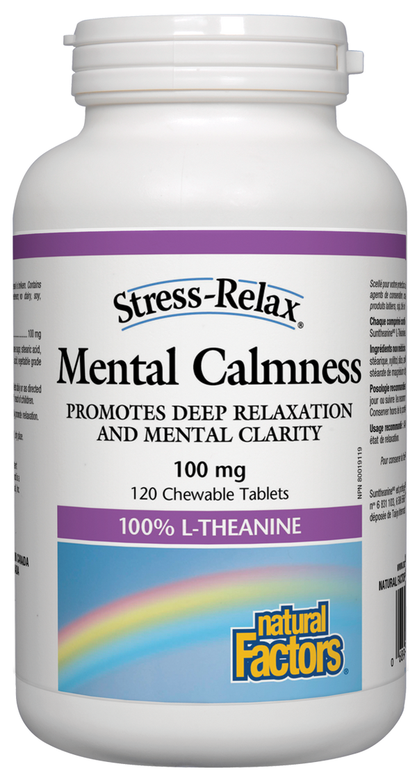 Natural Factors Mental Calmness 100 mg Chewable Tablets - 2