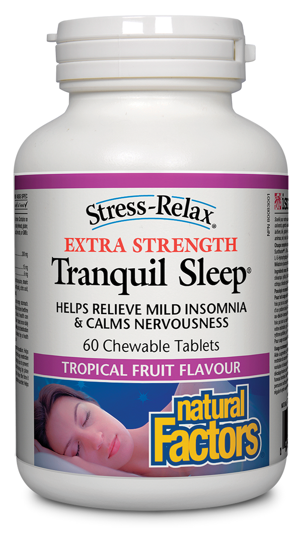 Natural Factors Tranquil Sleep Extra Strength 60 Chewable Tablets - 1