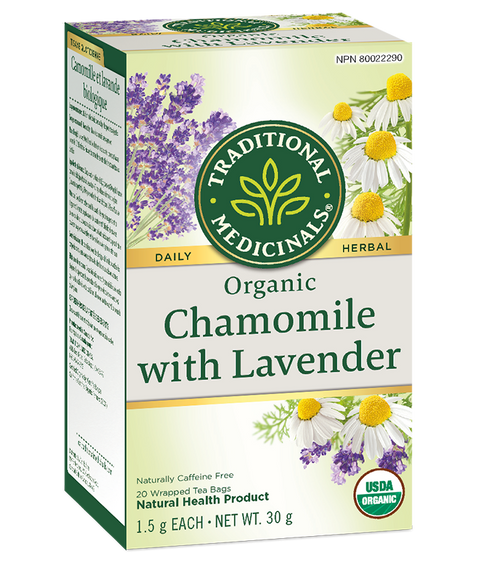 Traditional Medicinals Chamomile with Lavender 20 Tea Bags