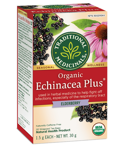 Traditional Medicinals Echinacea Plus Elderberry 20 Tea Bags