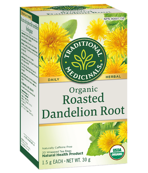Traditional Medicinals Roasted Dandelion Root 20 Tea Bags