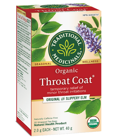 Traditional Medicinals Throat Coat 20 Tea Bags