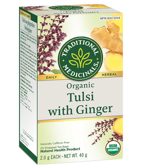 Traditional Medicinals Tulsi with Ginger 20 Tea Bags