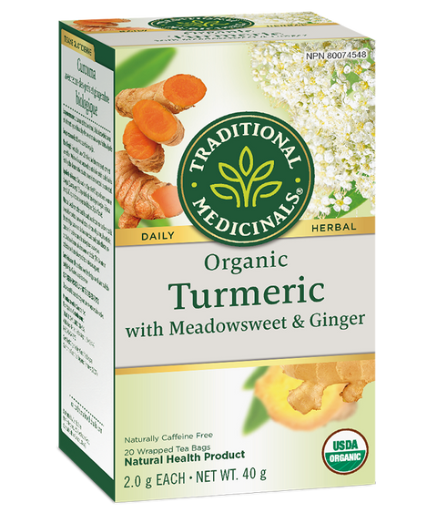Traditional Medicinals Turmeric with Meadowsweet & Ginger 20 Tea Bags