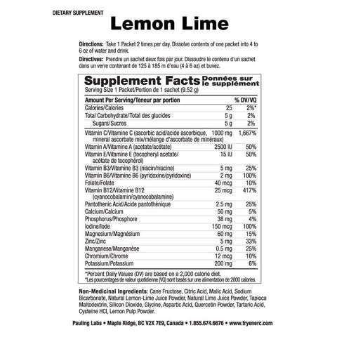 Ener-C Multivitamin Drink Mix Lemon Lime Box 30 Packets - 0