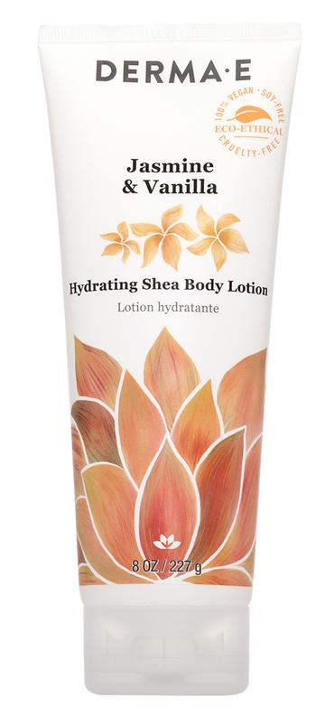 Derma-E Jasmine & Vanilla Hydrating Shea Body Lotion 227g - 1