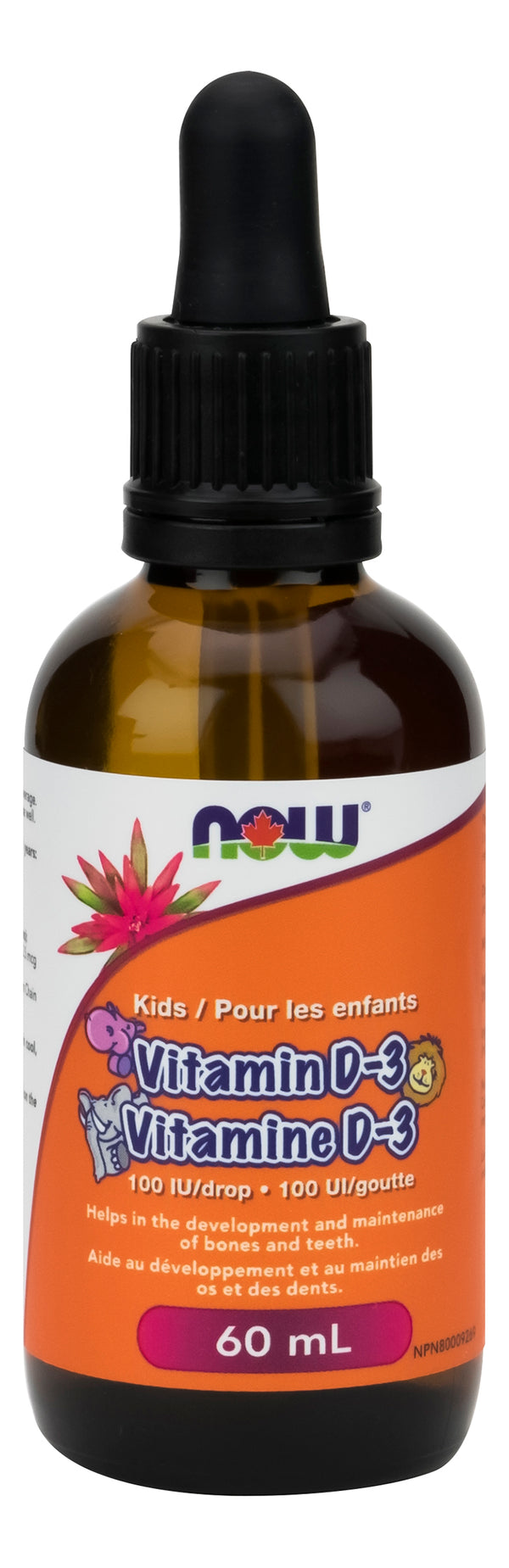 Now Kids Vitamin D-3 Drops 60 ml - 1