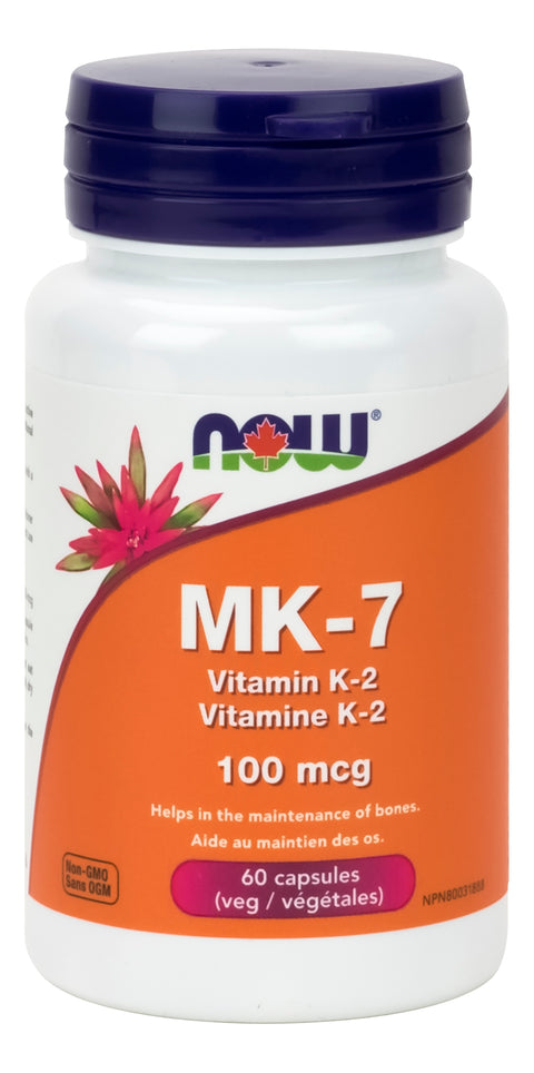 Now MK-7 Vitamin K-2 60 Veg. Capsules