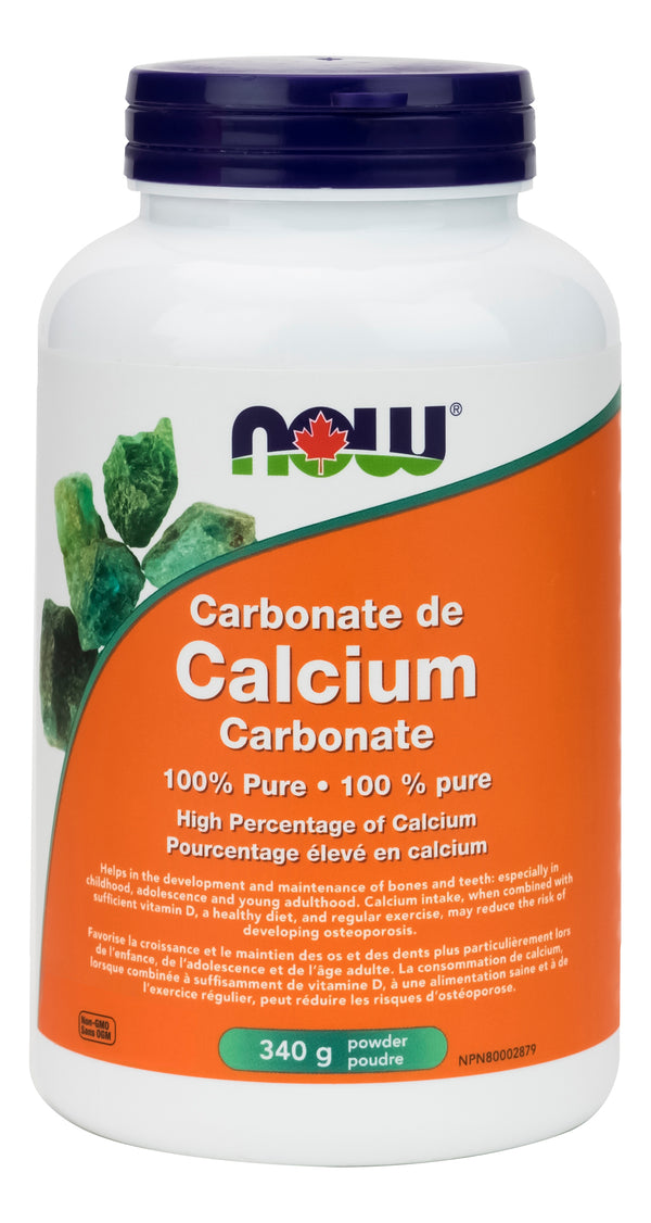 Now Calcium Carbonate 340 g Powder - 1
