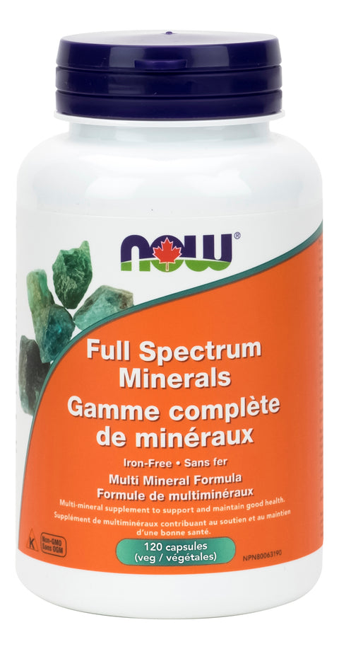 Now Full Spectrum Minerals 120 Veg Capsules
