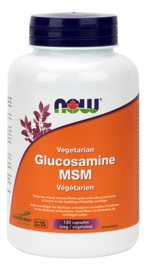 Now Vegetarian Glucosamine MSM 120 Veg Capsules