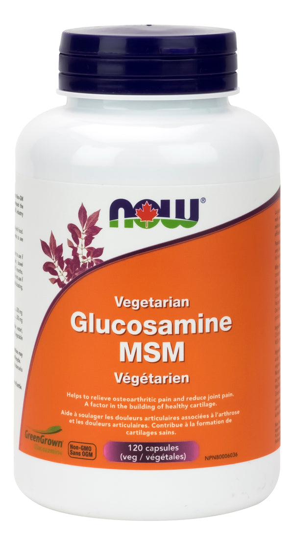 Now Vegetarian Glucosamine MSM 120 Veg Capsules - 1