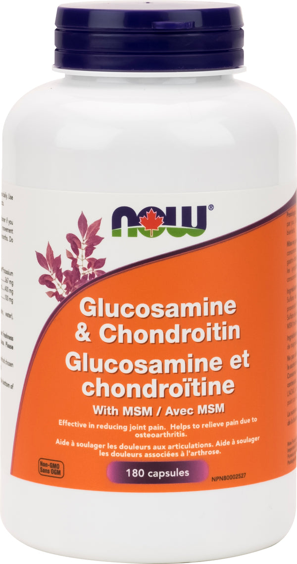 Now Glucosamine & Chondroitin with MSM 180 Capsules - 1