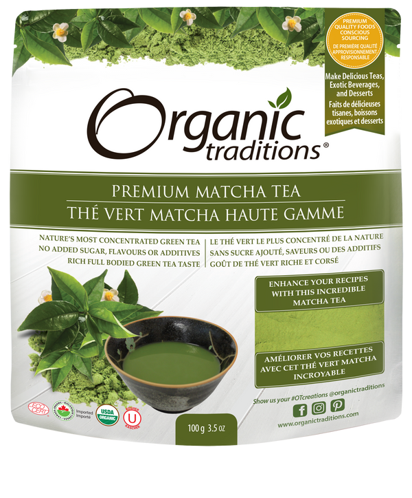 Organic Traditions Premium Matcha Tea 100g - 1