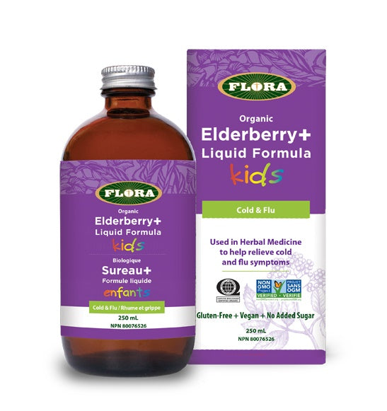 Flora Elderberry+ Liquid Formula Kids - 1
