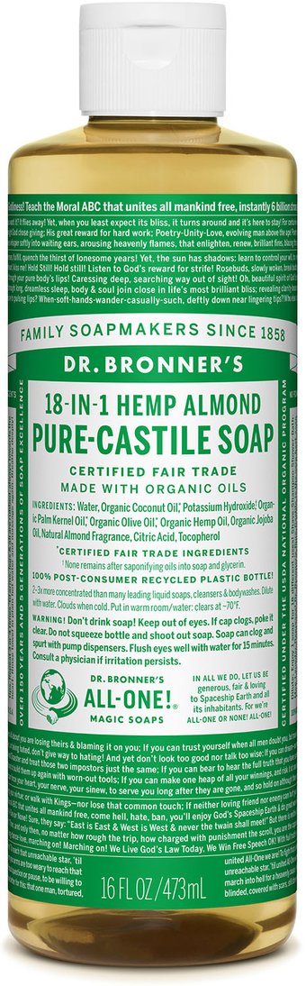 Dr. Bronner's All-One Pure-Castile Liquid Soap Almond - 0