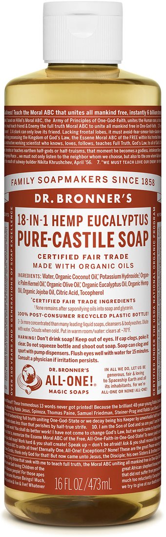 Dr. Bronner's All-One Pure-Castile Liquid Soap Eucalyptus - 0