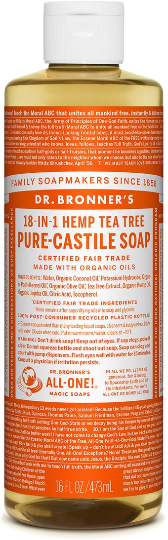 Dr. Bronner's All-One Pure-Castile Liquid Soap Tea Tree - 0