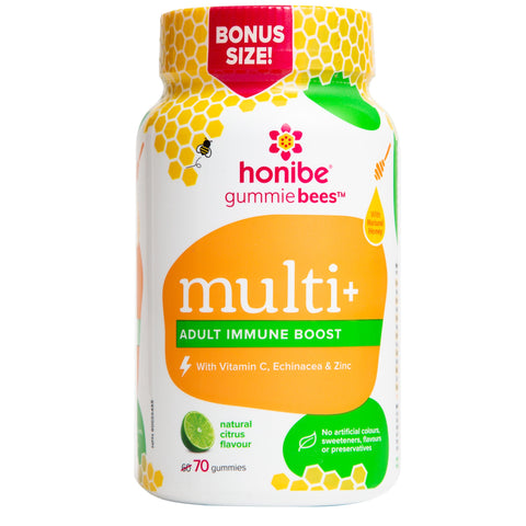 Honibe Gummie Bees Complete Adult Multivitamin + Immune
