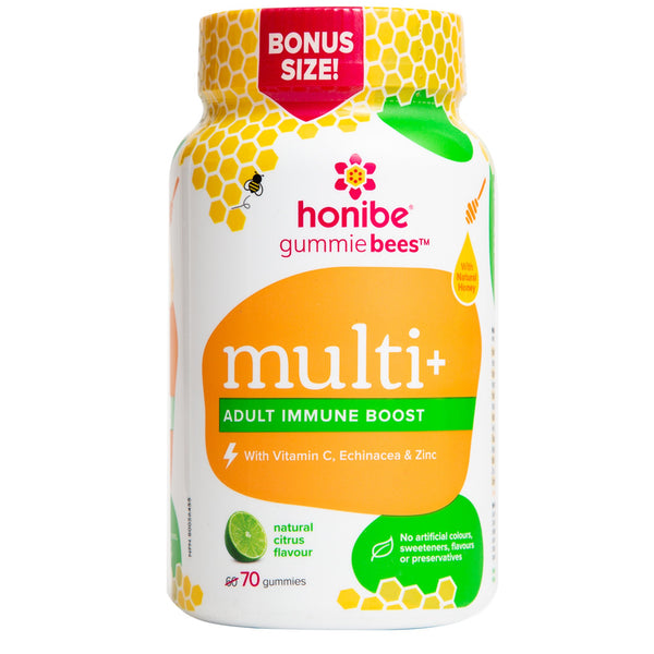 Honibe Gummie Bees Complete Adult Multivitamin + Immune - 1