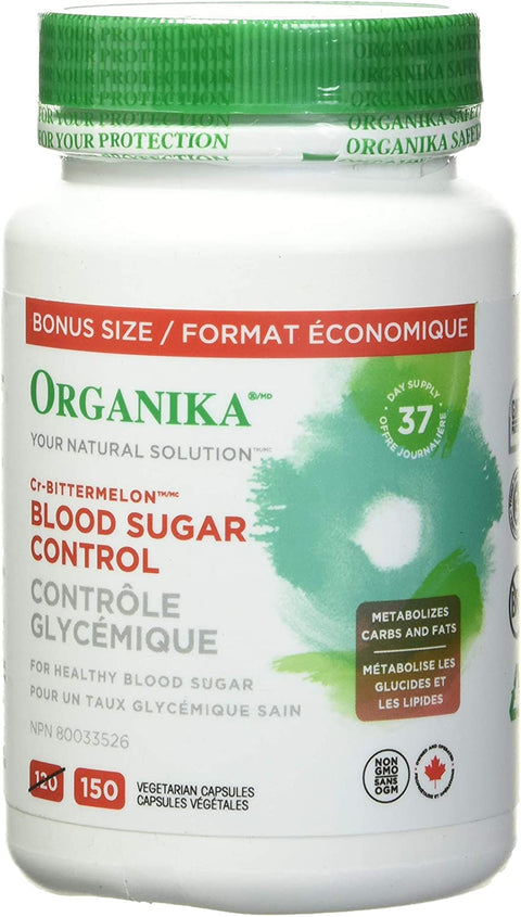 Organika Blood Sugar Control 150 Vegetarian Capsules