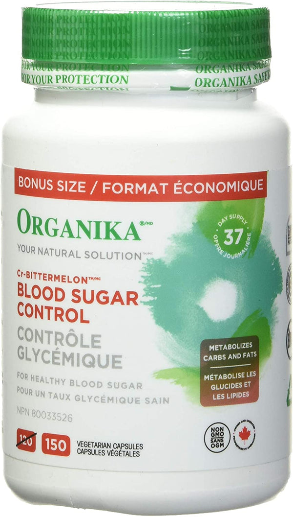 Organika Blood Sugar Control 150 Vegetarian Capsules - 1