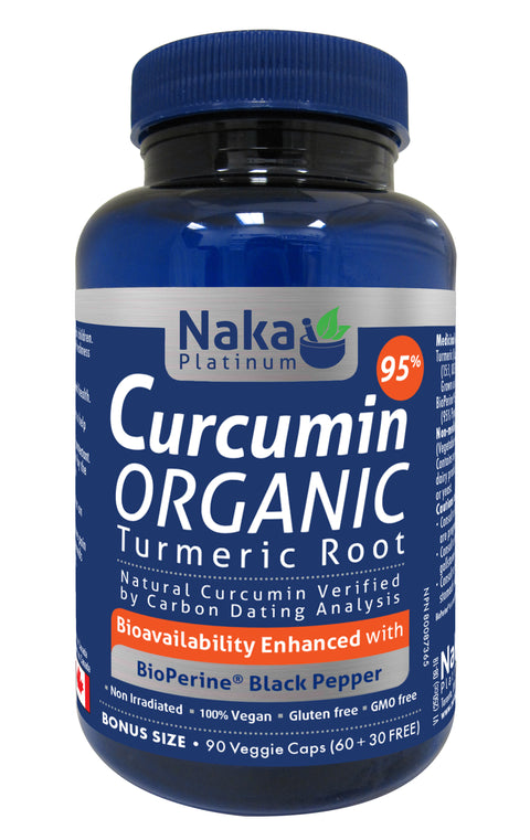 Naka Organic Curcumin 95% 90 Veggie Caps